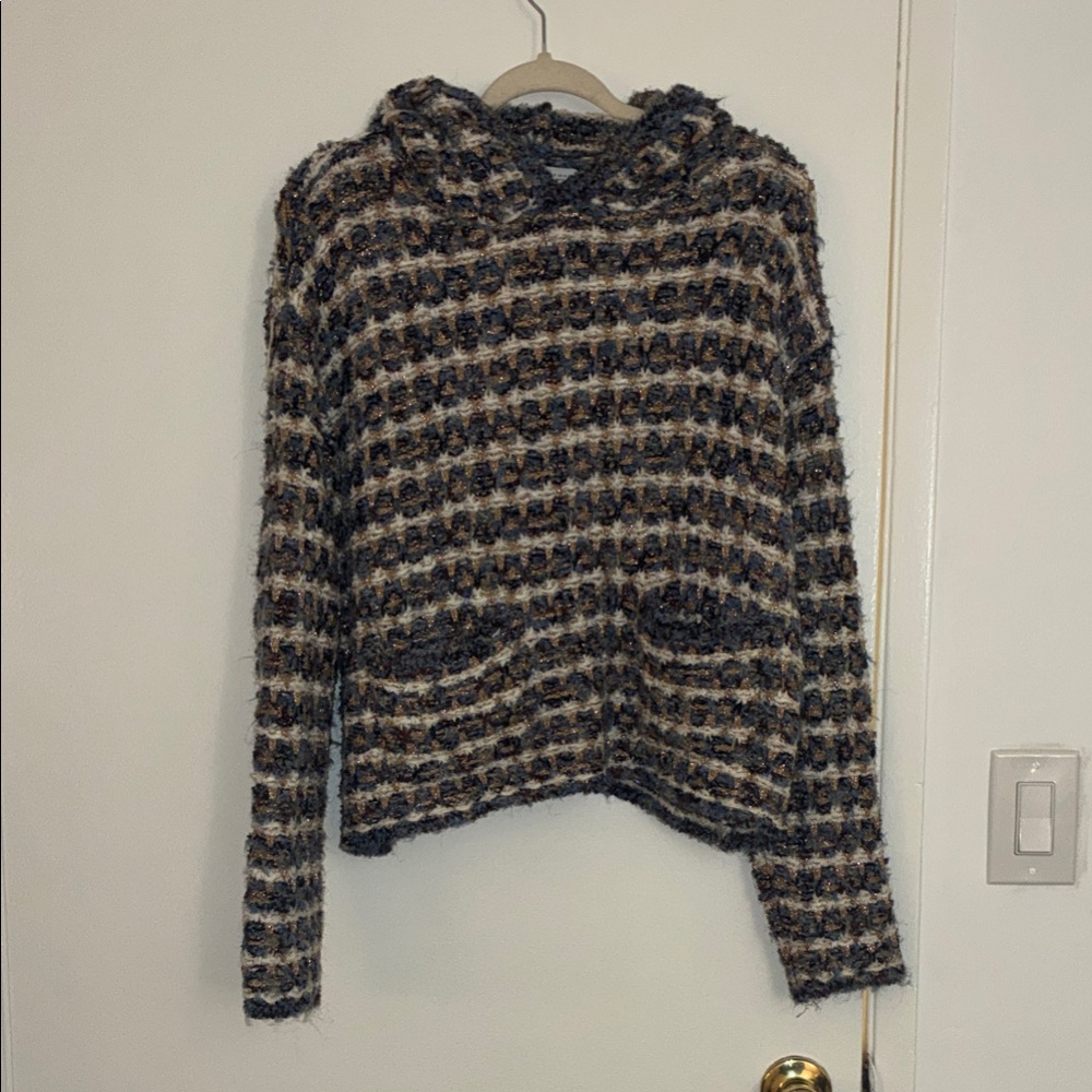Zara Cozy Hooded Sweater - Black, Gray, Cream